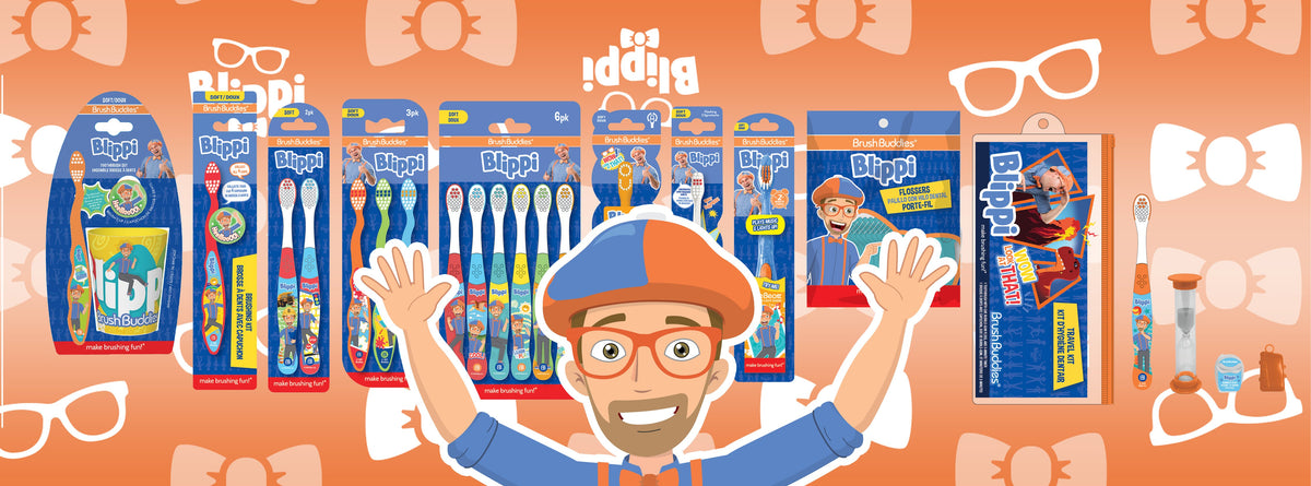 Blippi Manual Toothbrush Cup Set – Brush Buddies