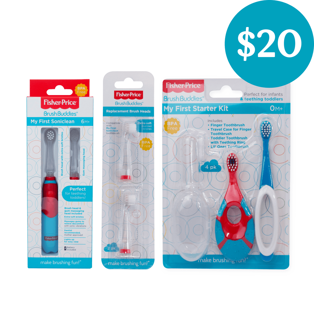 Fisher-Price Pacifier & Toy Wipes – Brush Buddies