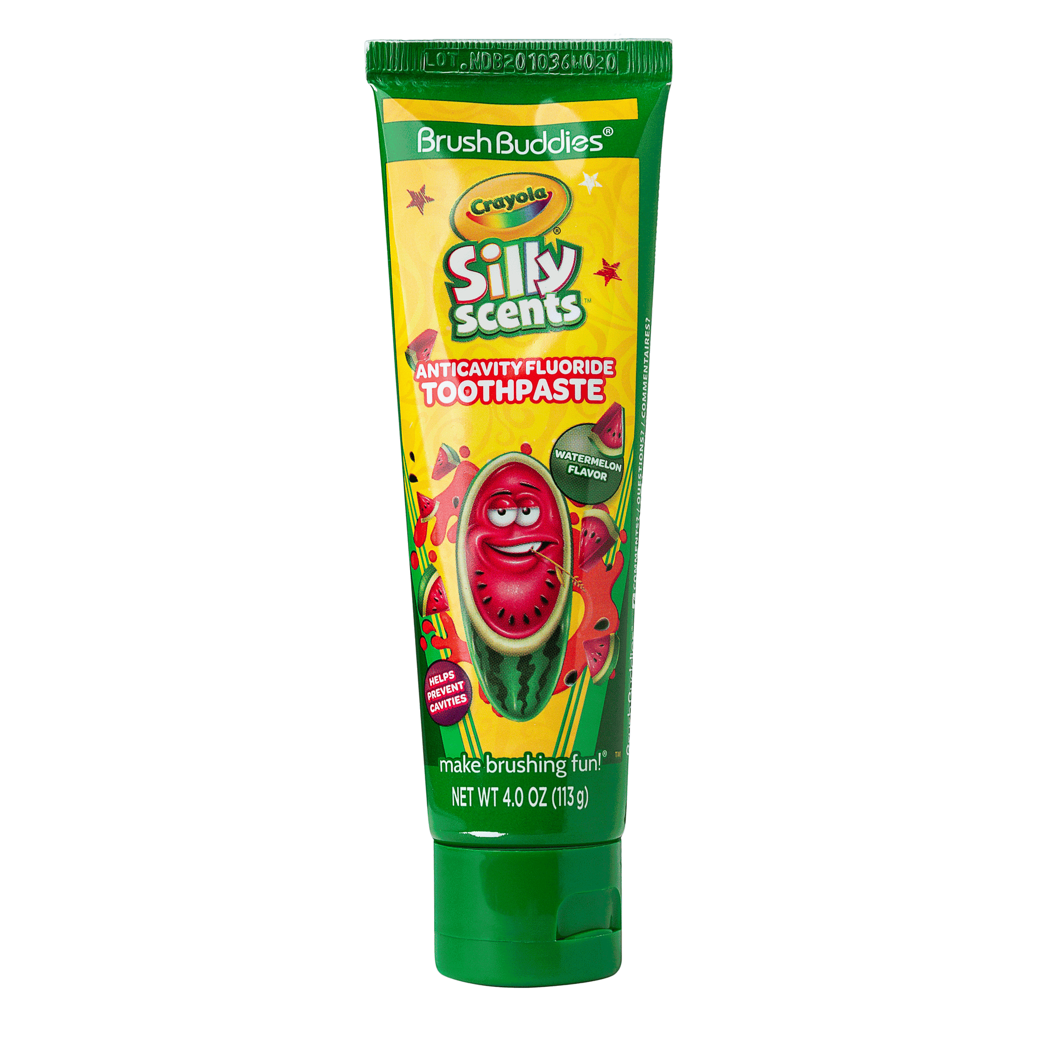 Brush Buddies Crayola Silly Scents Flavored Anticavity Fluoride